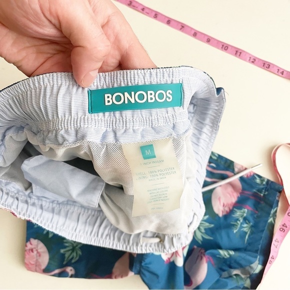 Bonobos 7” Flamingo Print Swim Trunks Men’s Size Medium - Picture 4 of 8